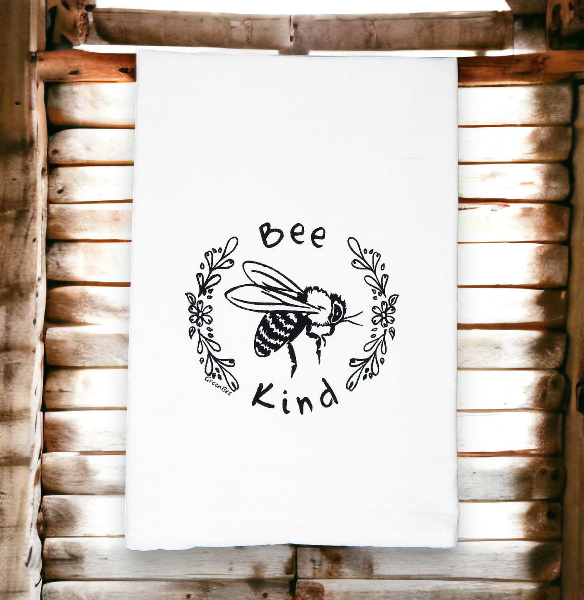 bee kind kitchen tea towel