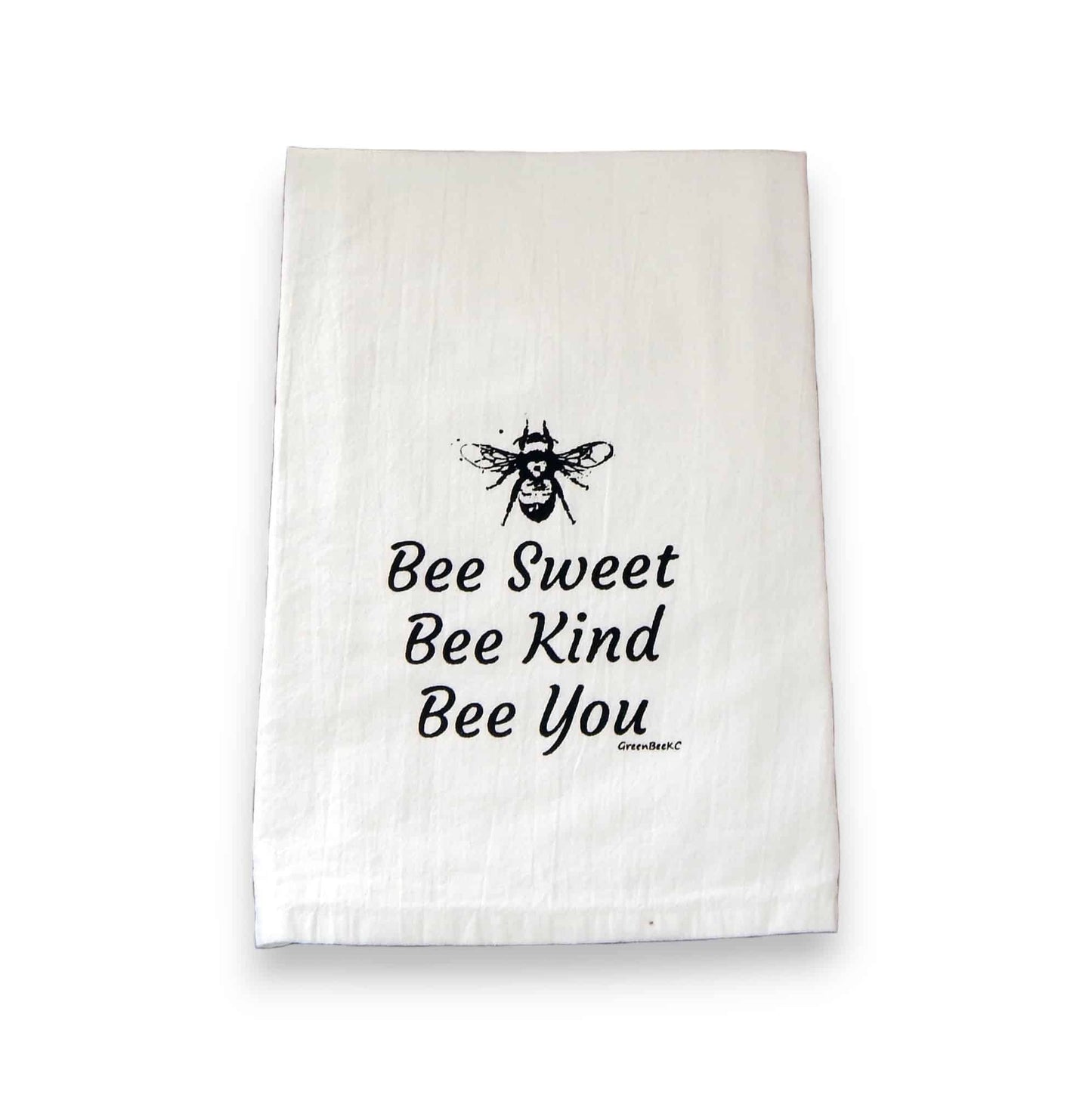 bee sweet bee kind bee you kitchen tea towel