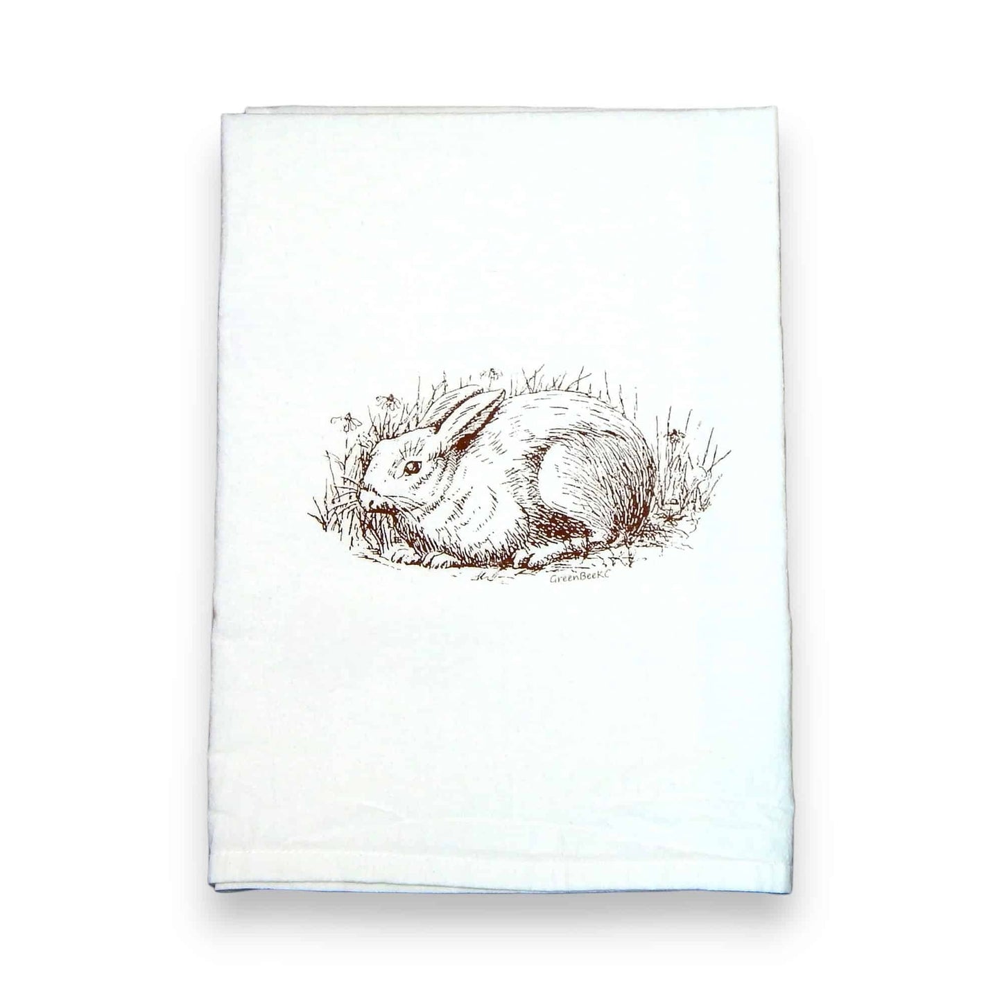 bunny rabbit kitchen tea towel