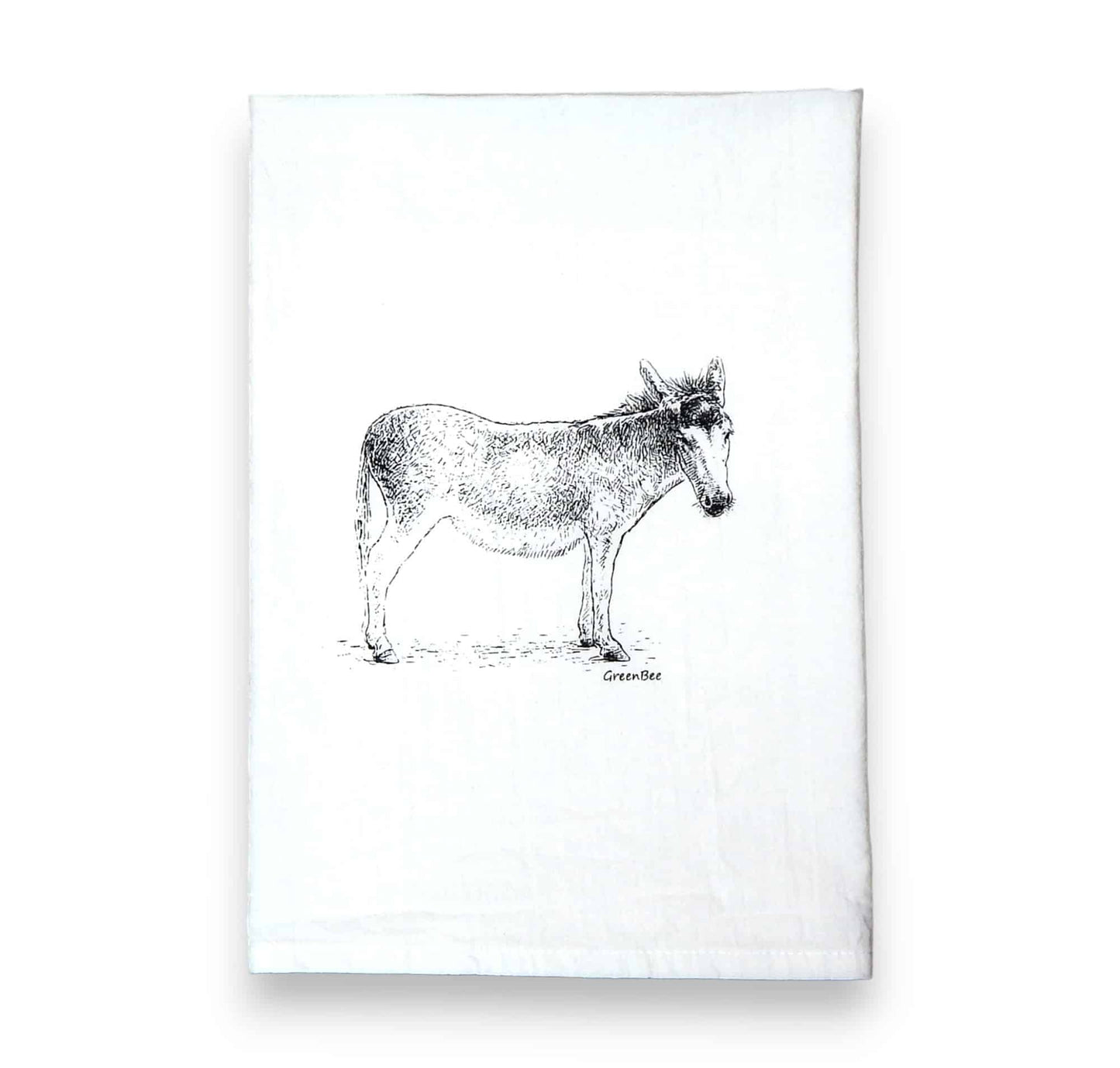 Donkey kitchen tea towel