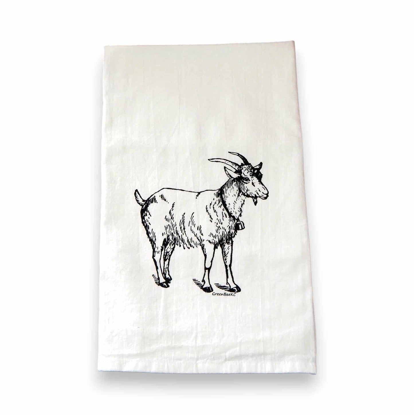 Goat kitchen tea towel