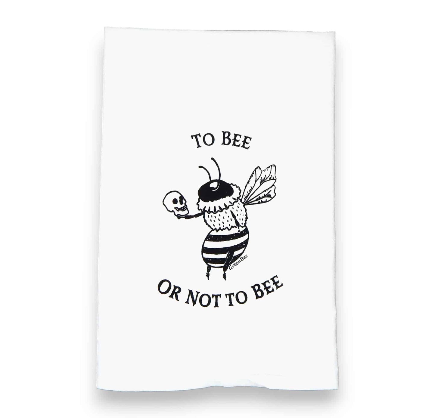 too bee or not to bee hamlet bee kitchen tea towel