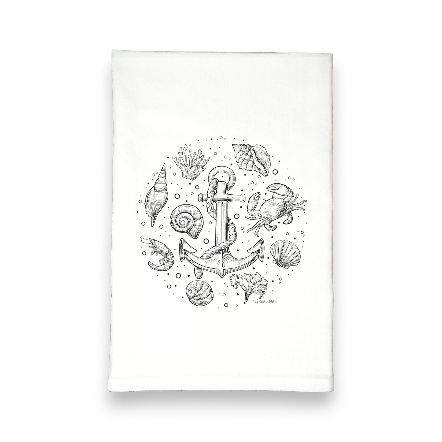 Anchor Sea Side Sea Shore Ocean Theme Kitchen Tea Towel 