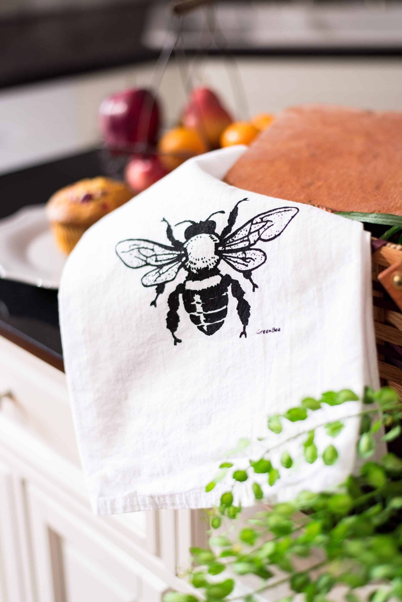 Honey Bee Kitchen Tea Towel