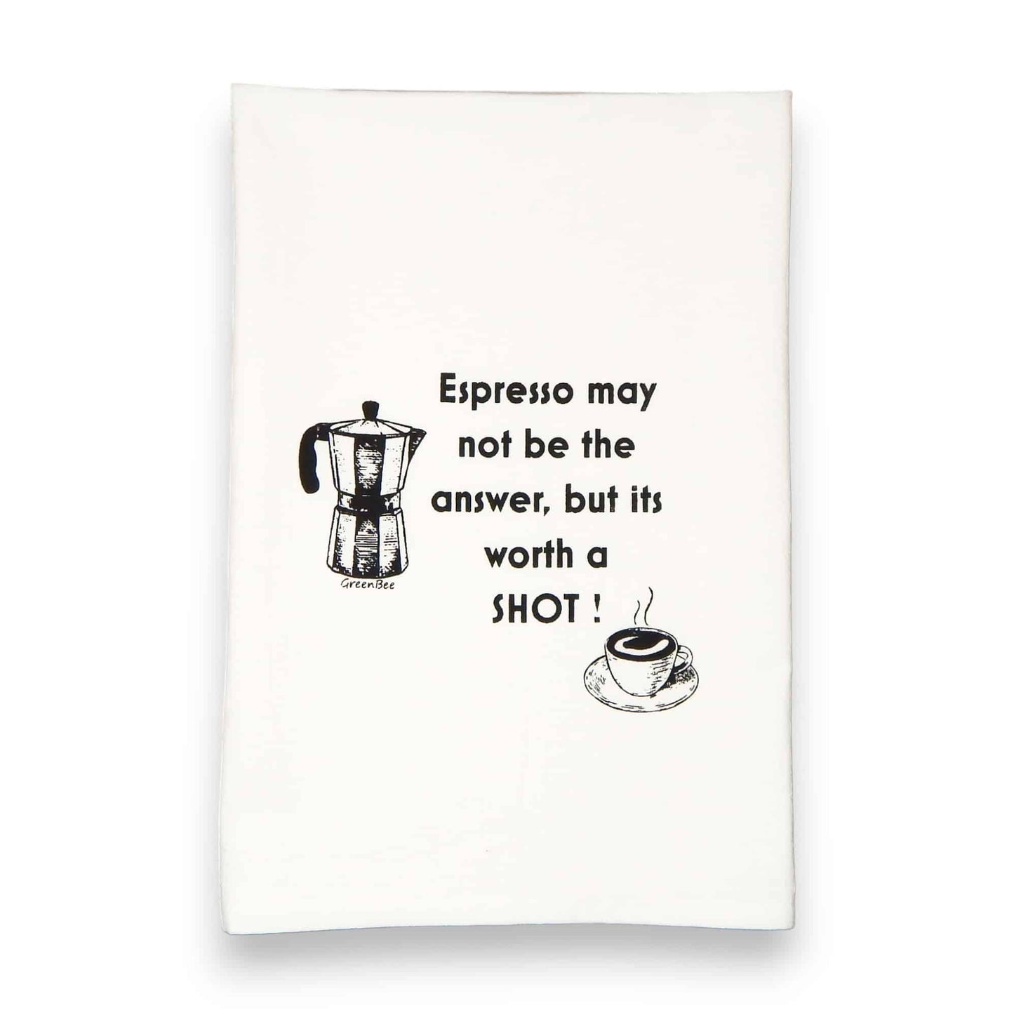 espresso may not be the answer but its worth a shot kitchen tea towel