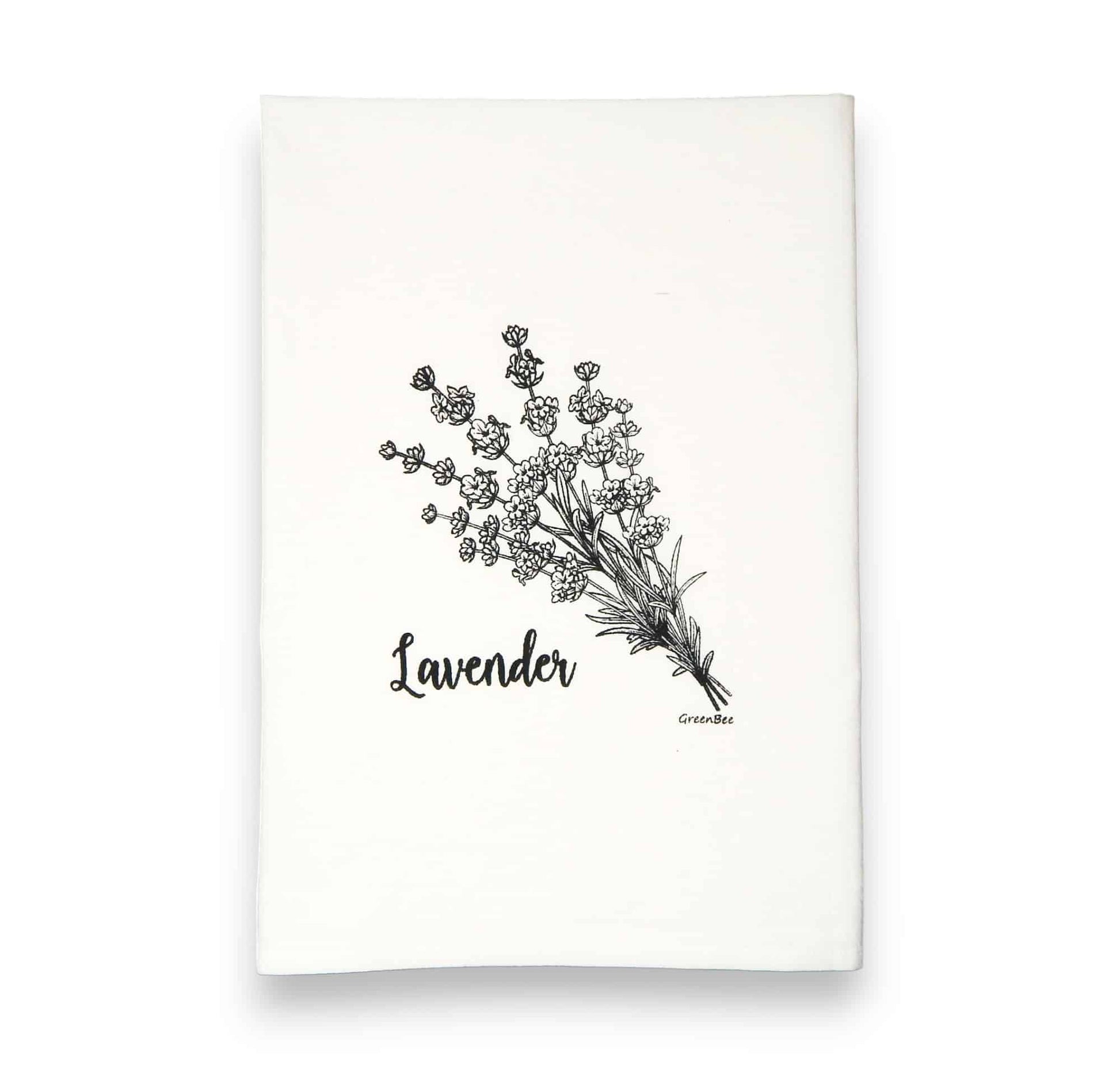 lavender kitchen tea towel