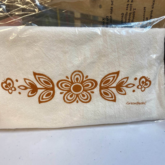 Pyrex Butterfly Gold Tea Towel