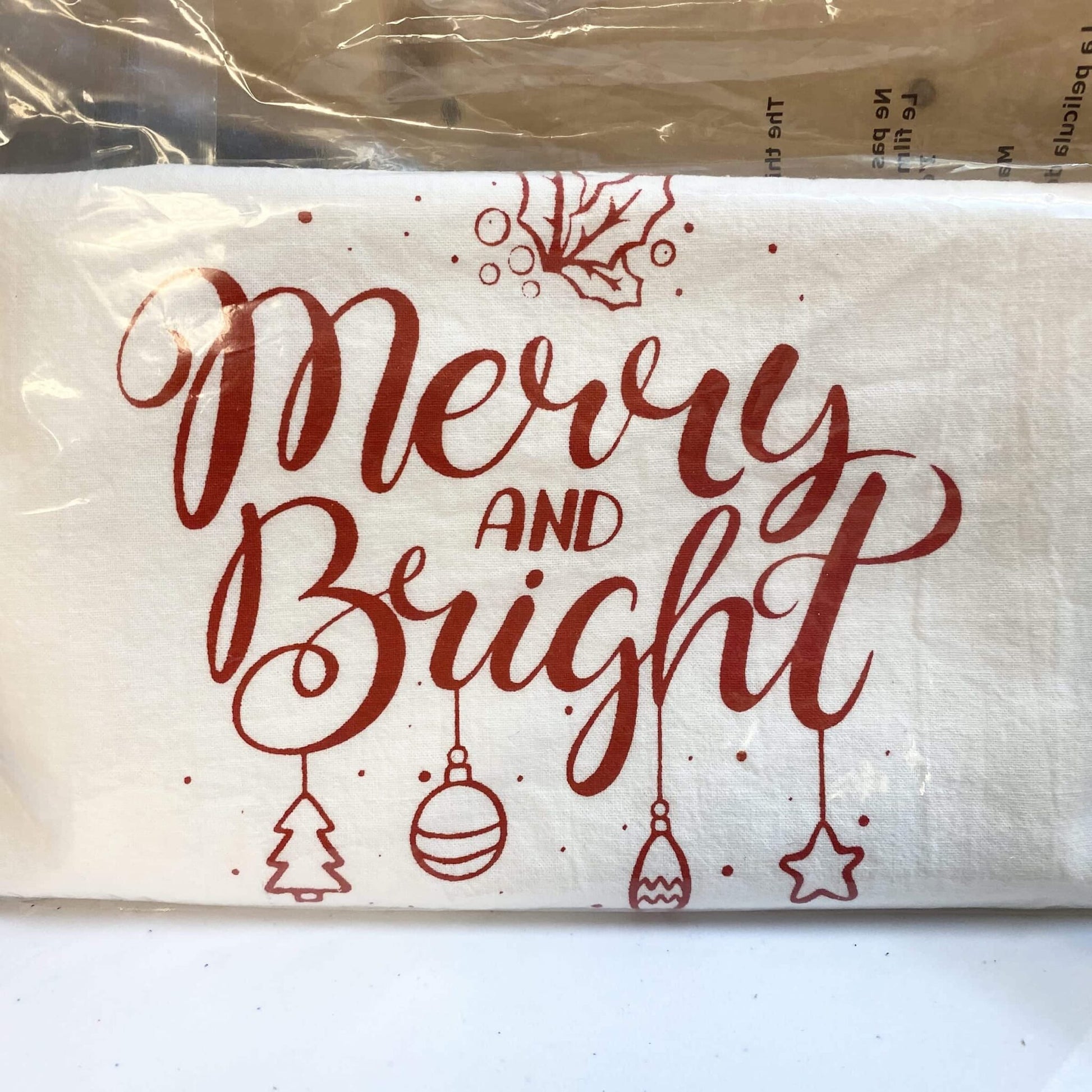 Merry and Bright Tea Towel