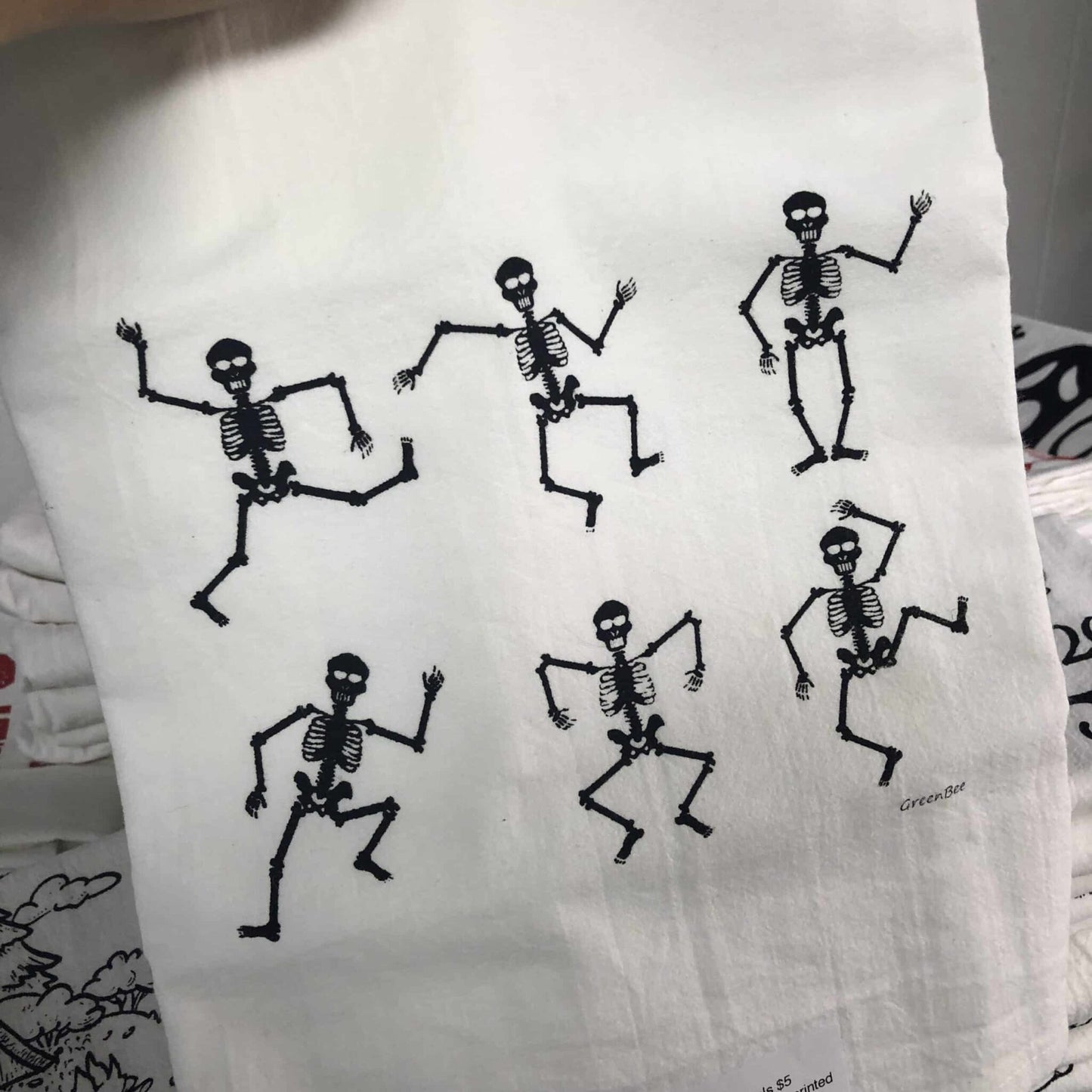 Skeleton Tea Towel