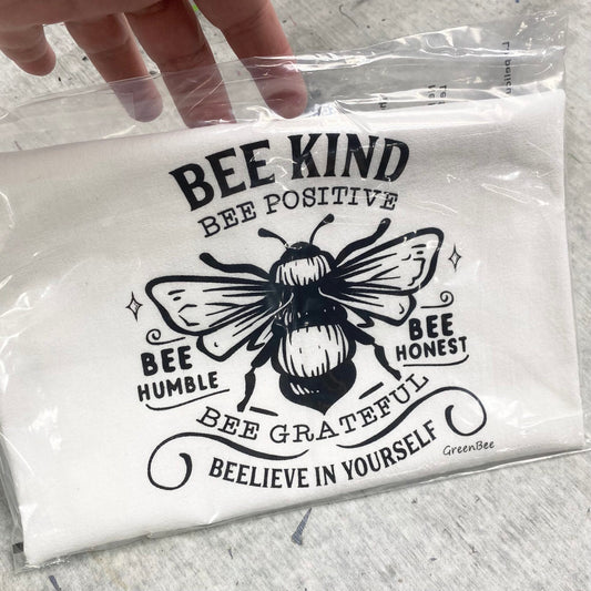 Bee kind humble honey grateful kitchen towel