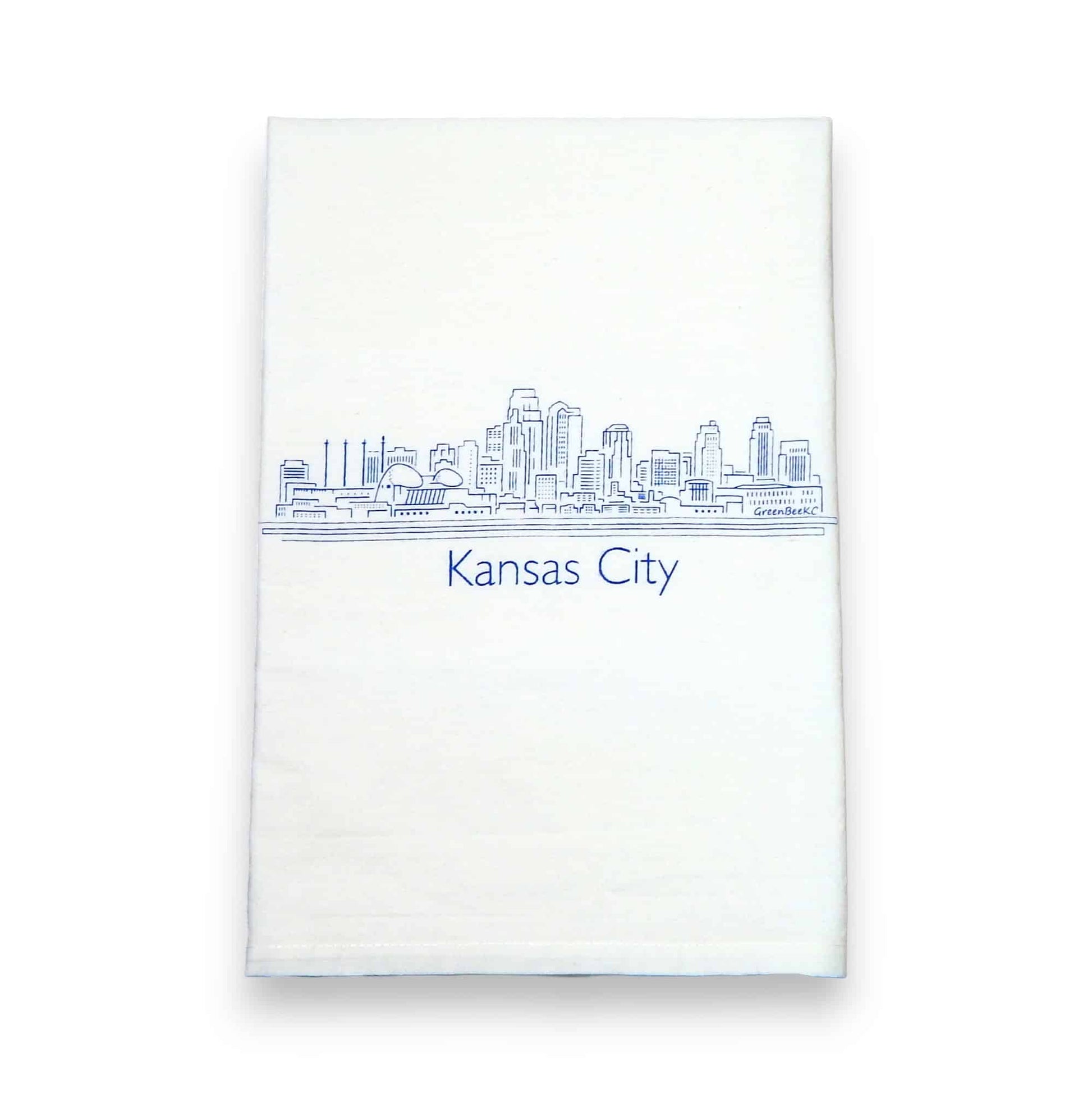 Kansas City skyline kitchen tea towel