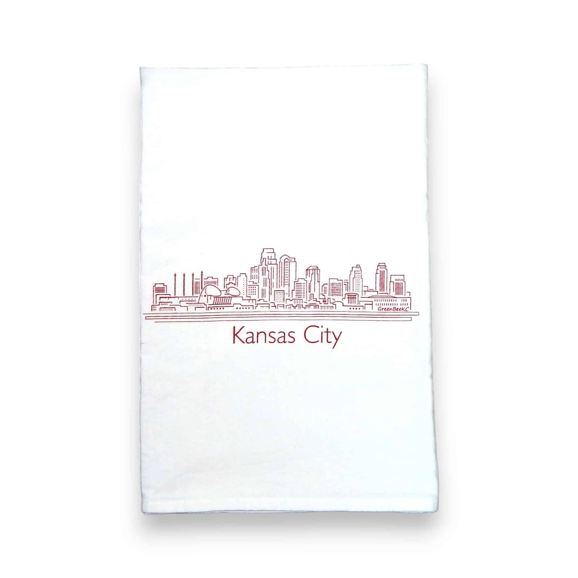 Kansas City skyline kitchen tea towel