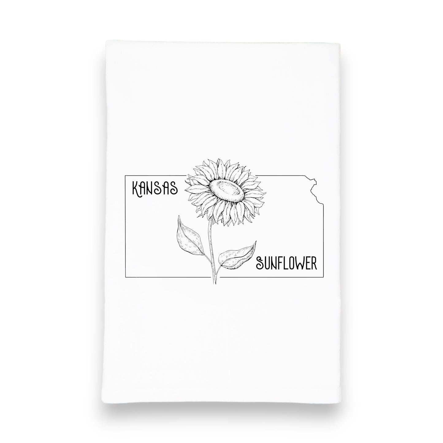 Kansas State Sunflower Kitchen Tea Towel