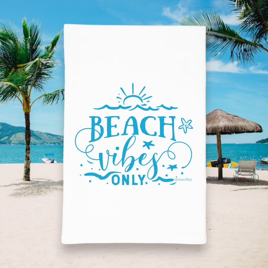 Beach Vibes Only Kitchen Tea Towel