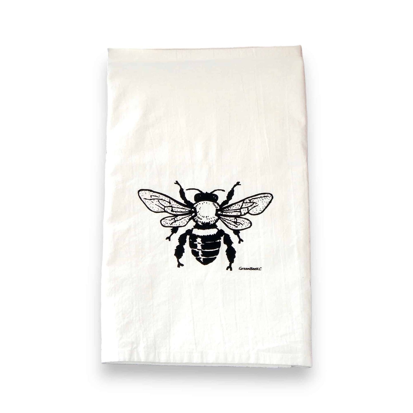 honey bee kitchen tea towel