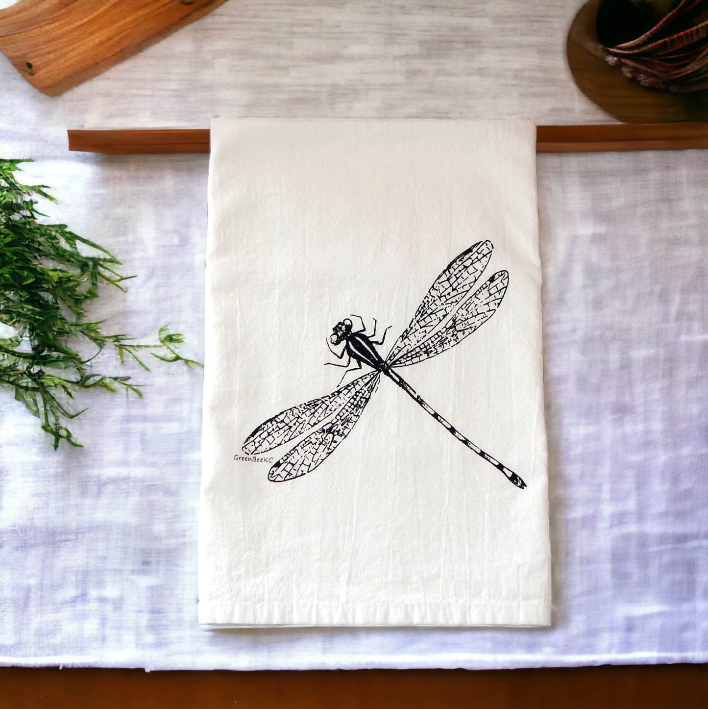 dragonfly insect kitchen tea towels