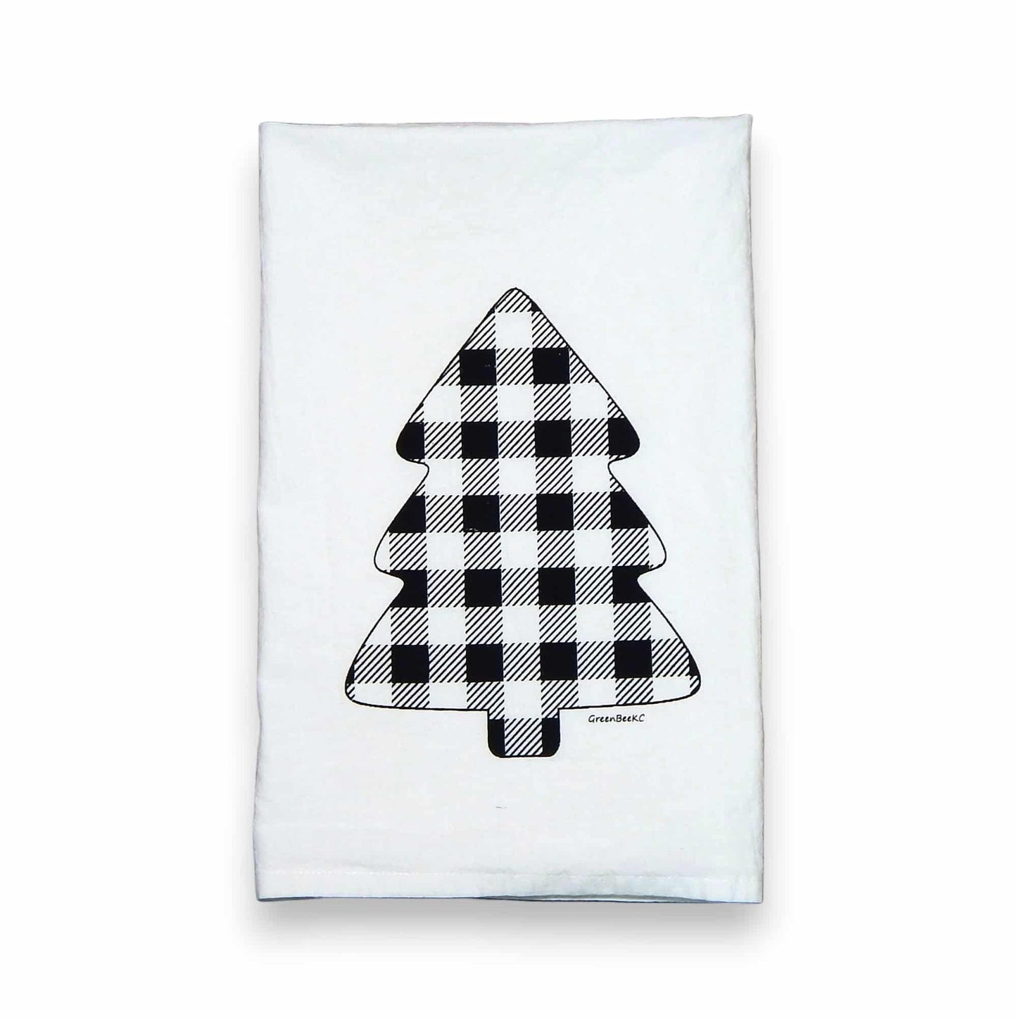 buffalo check Christmas tree Christmas kitchen tea towels