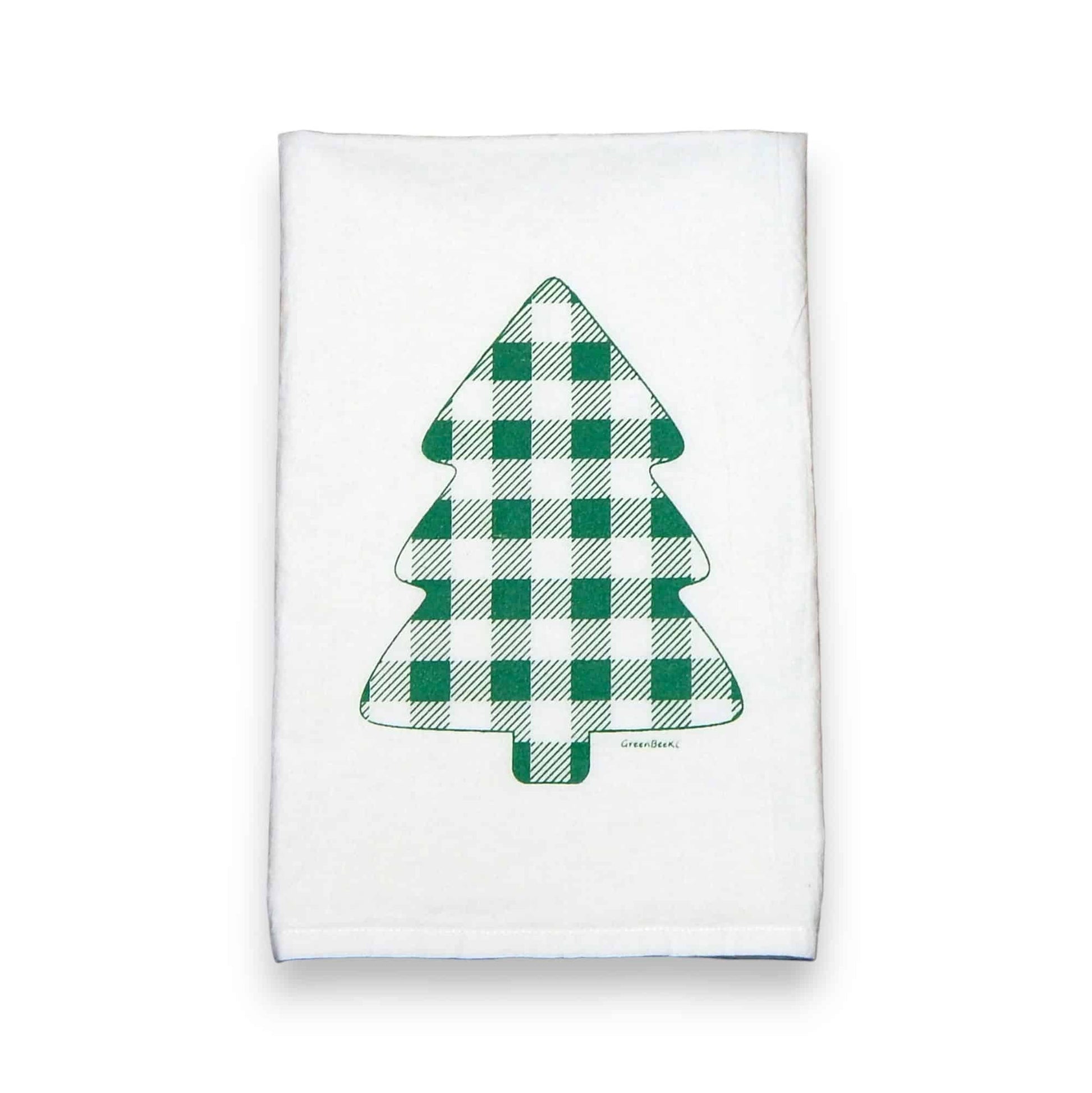 buffalo check Christmas tree Christmas kitchen tea towels