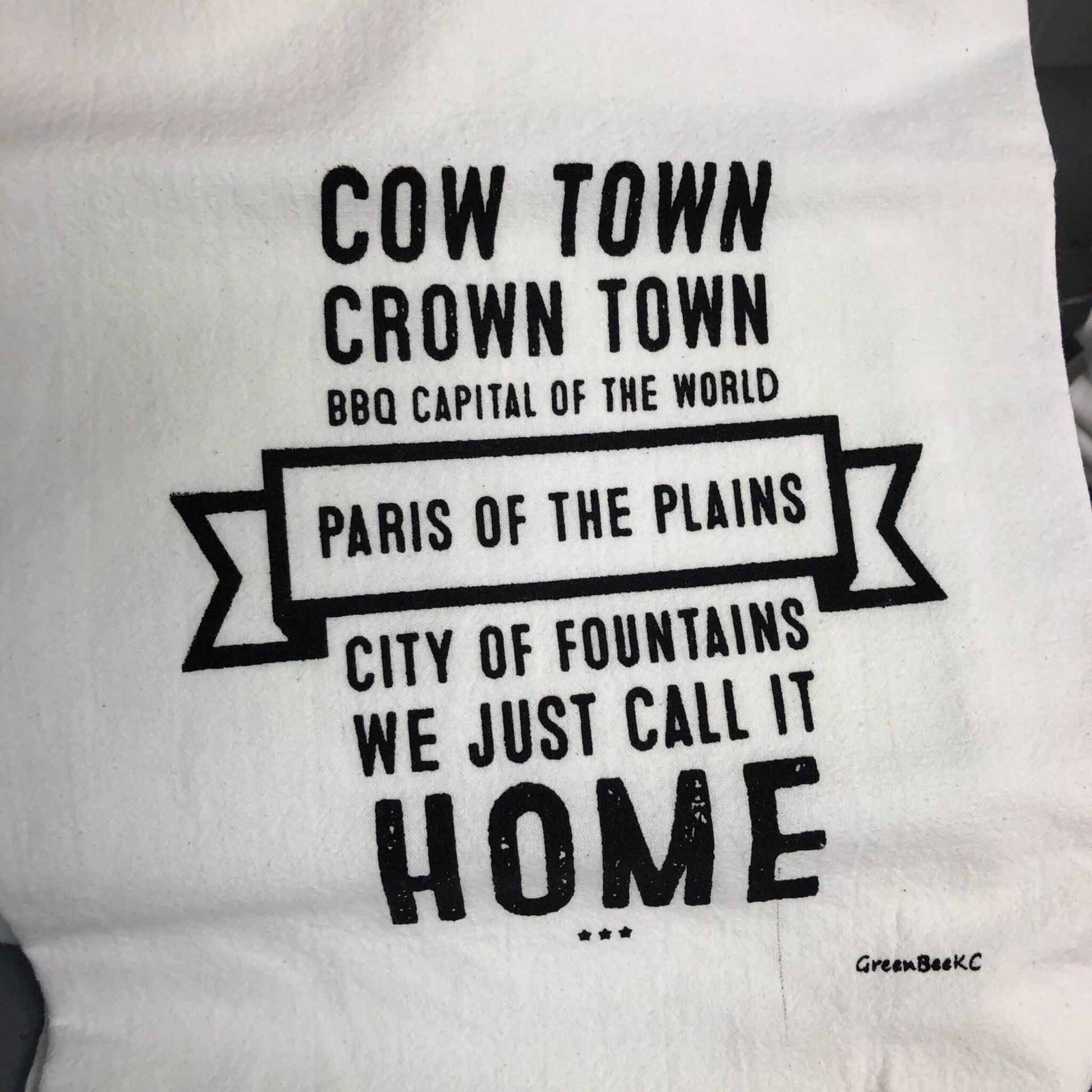 Cow Town Tea Towel