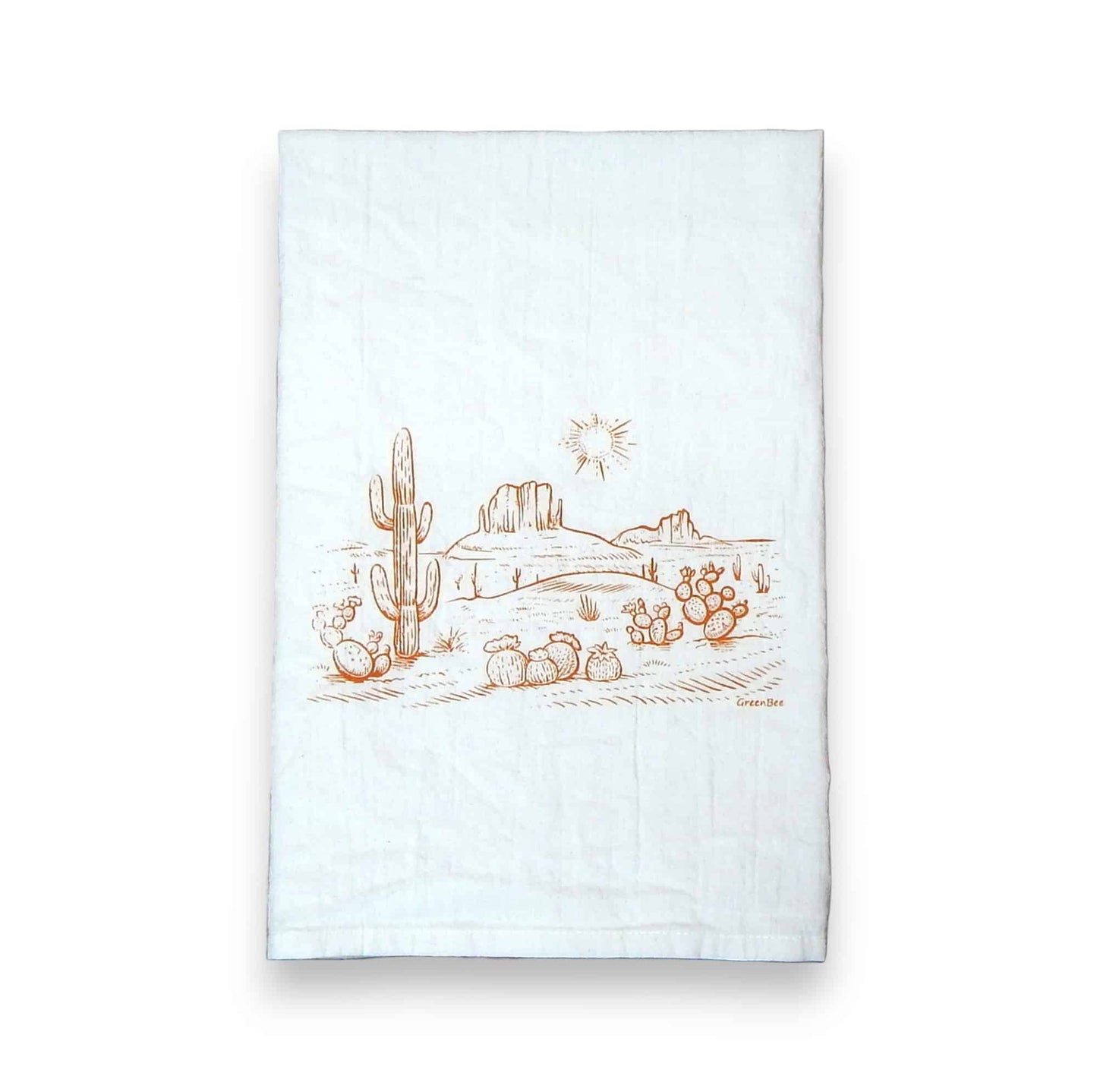 desert kitchen tea towel