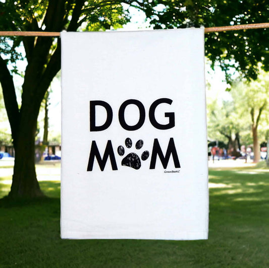 dog mom kitchen tea towel