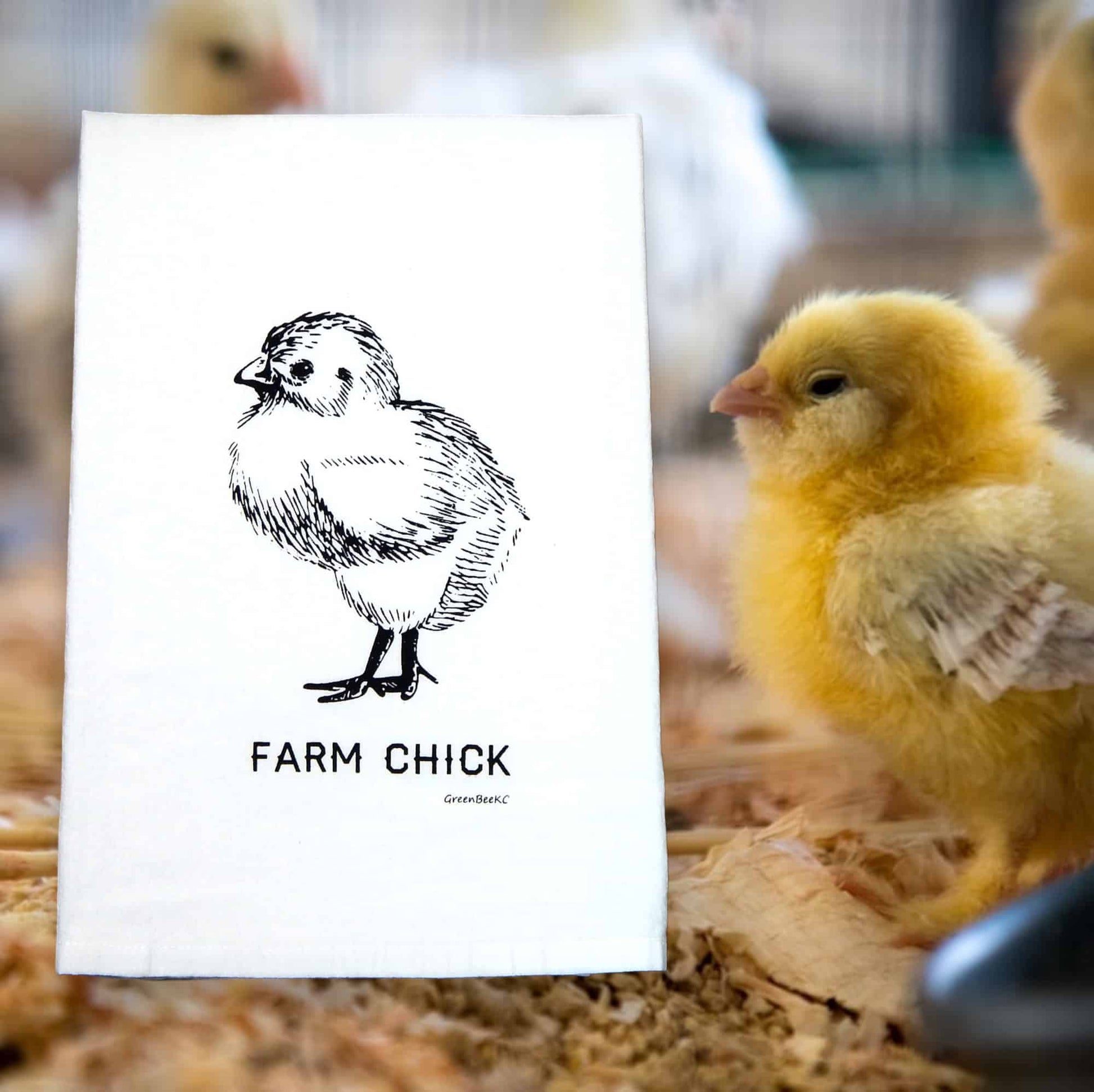 farm chick kitchen tea towel