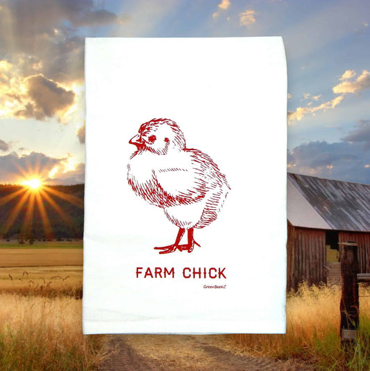 farm chick kitchen tea towel