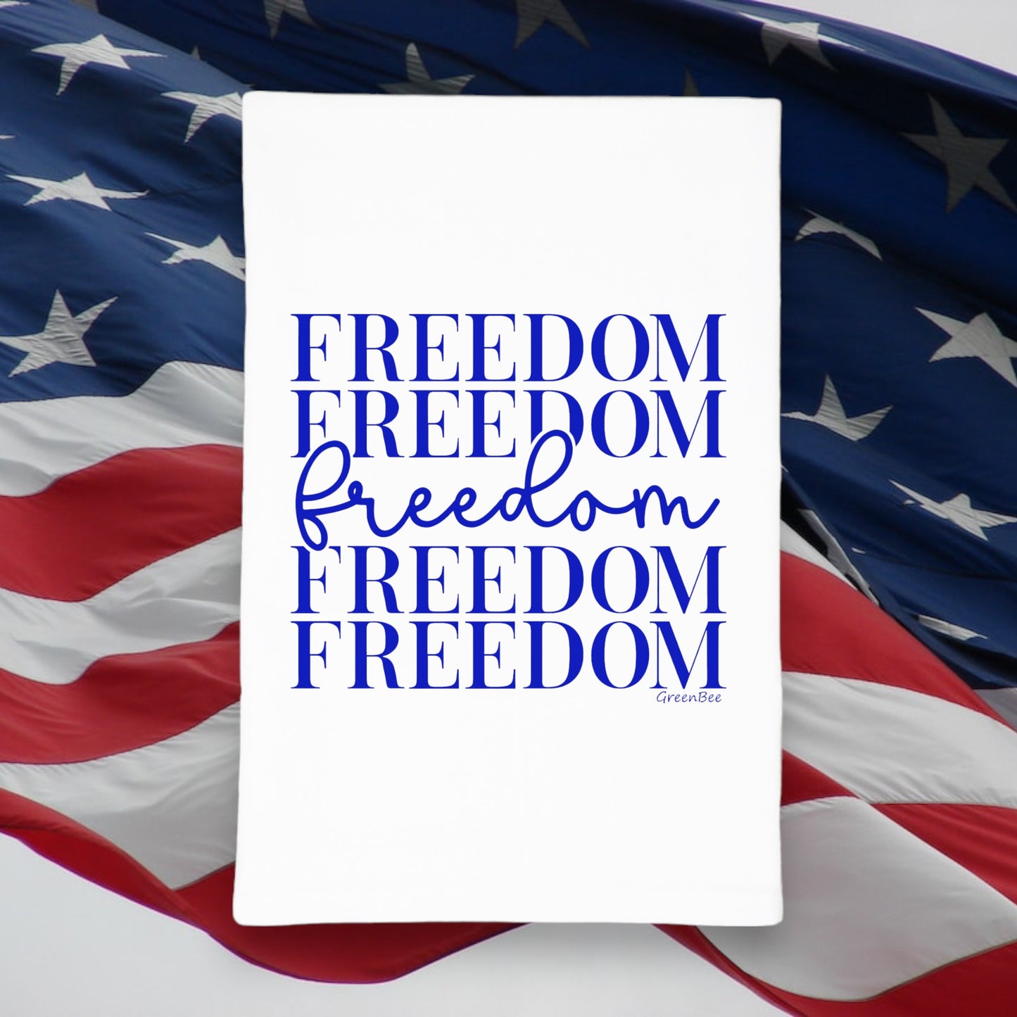 Freedom kitchen tea towel