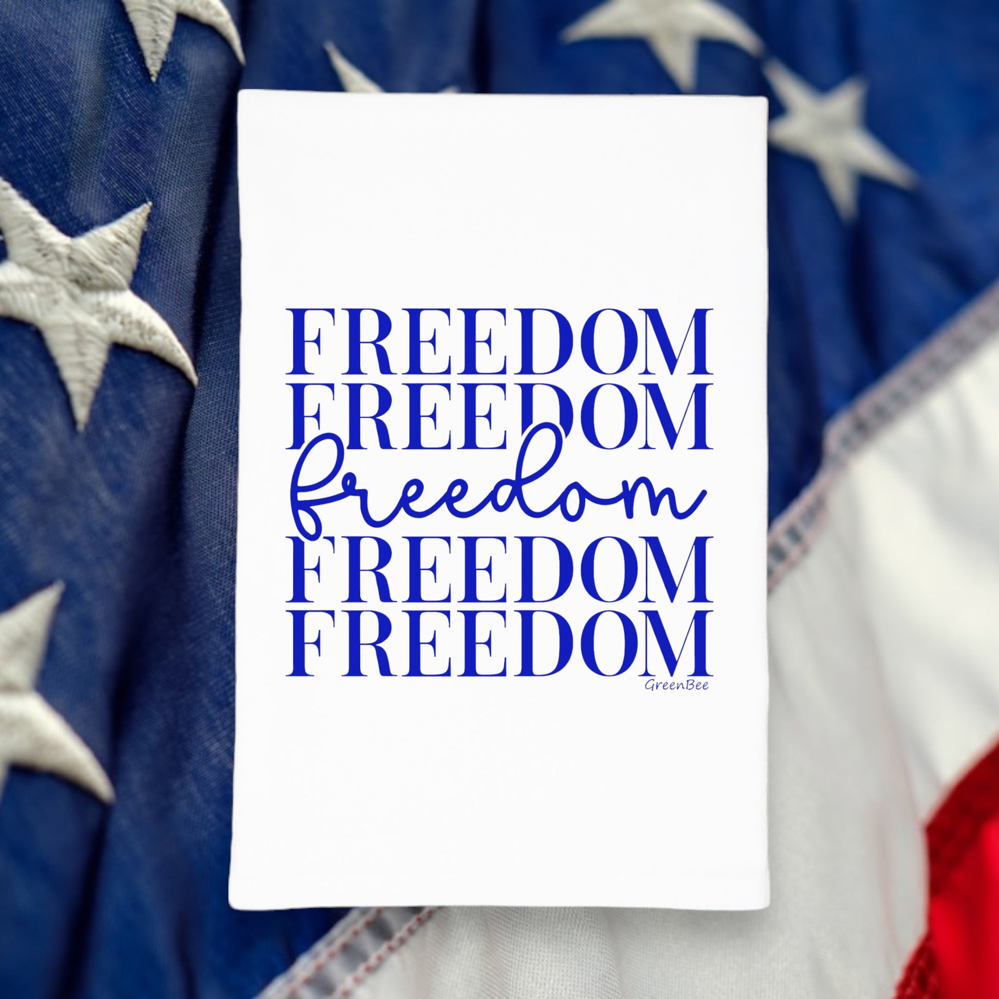 Freedom kitchen tea towel