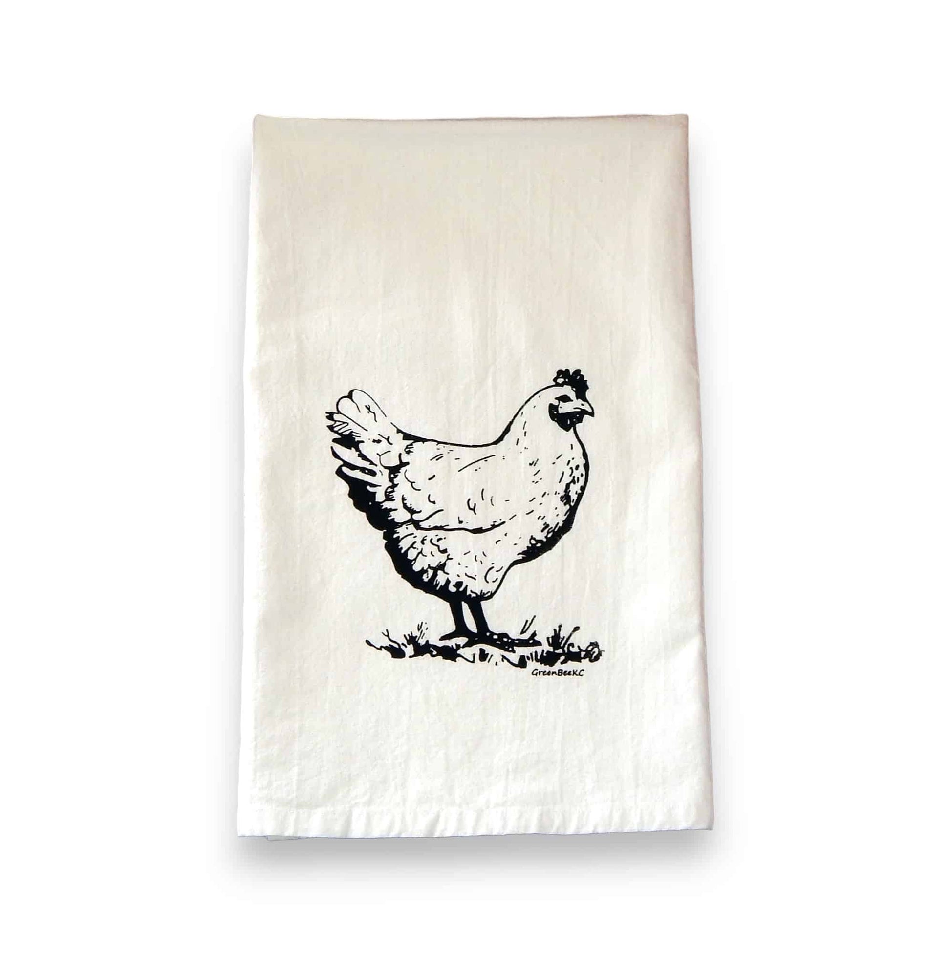 Hen chicken kitchen tea towel