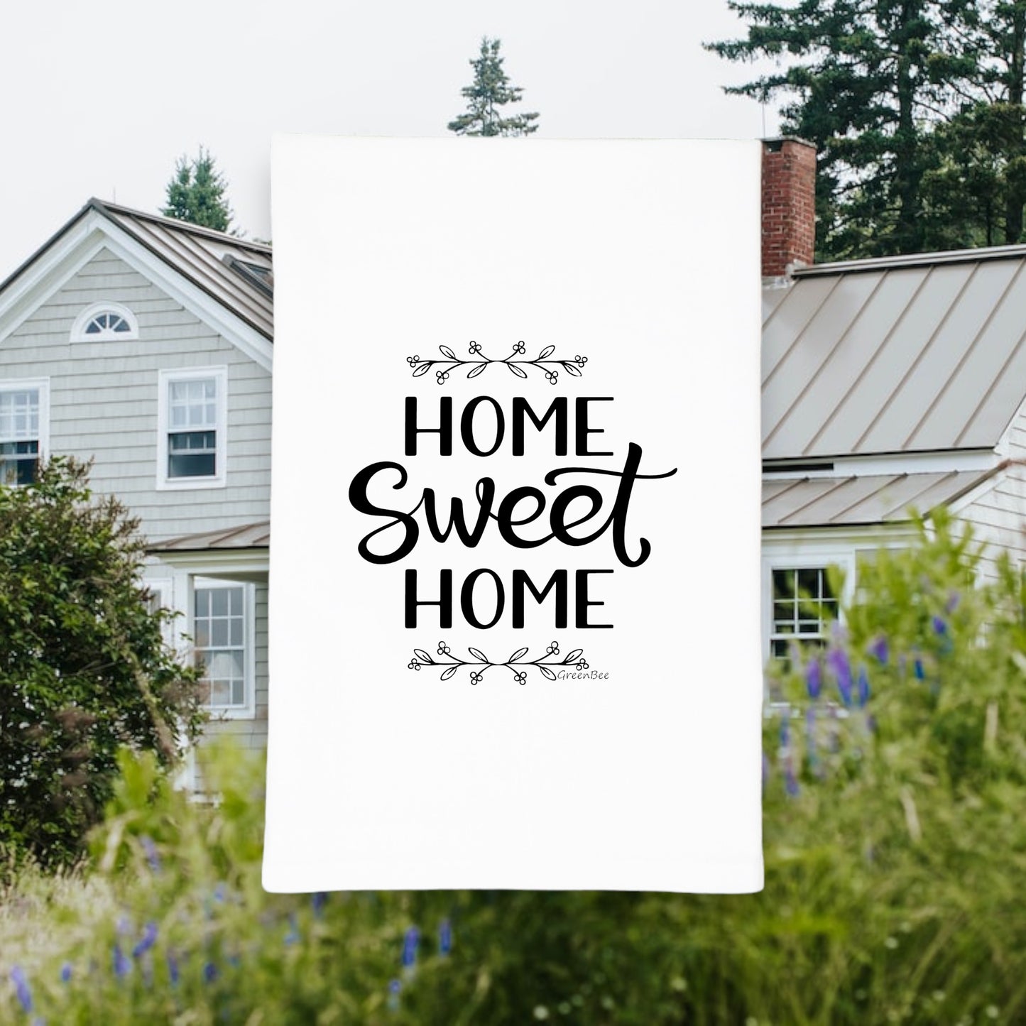 home sweet home kitchen tea towel