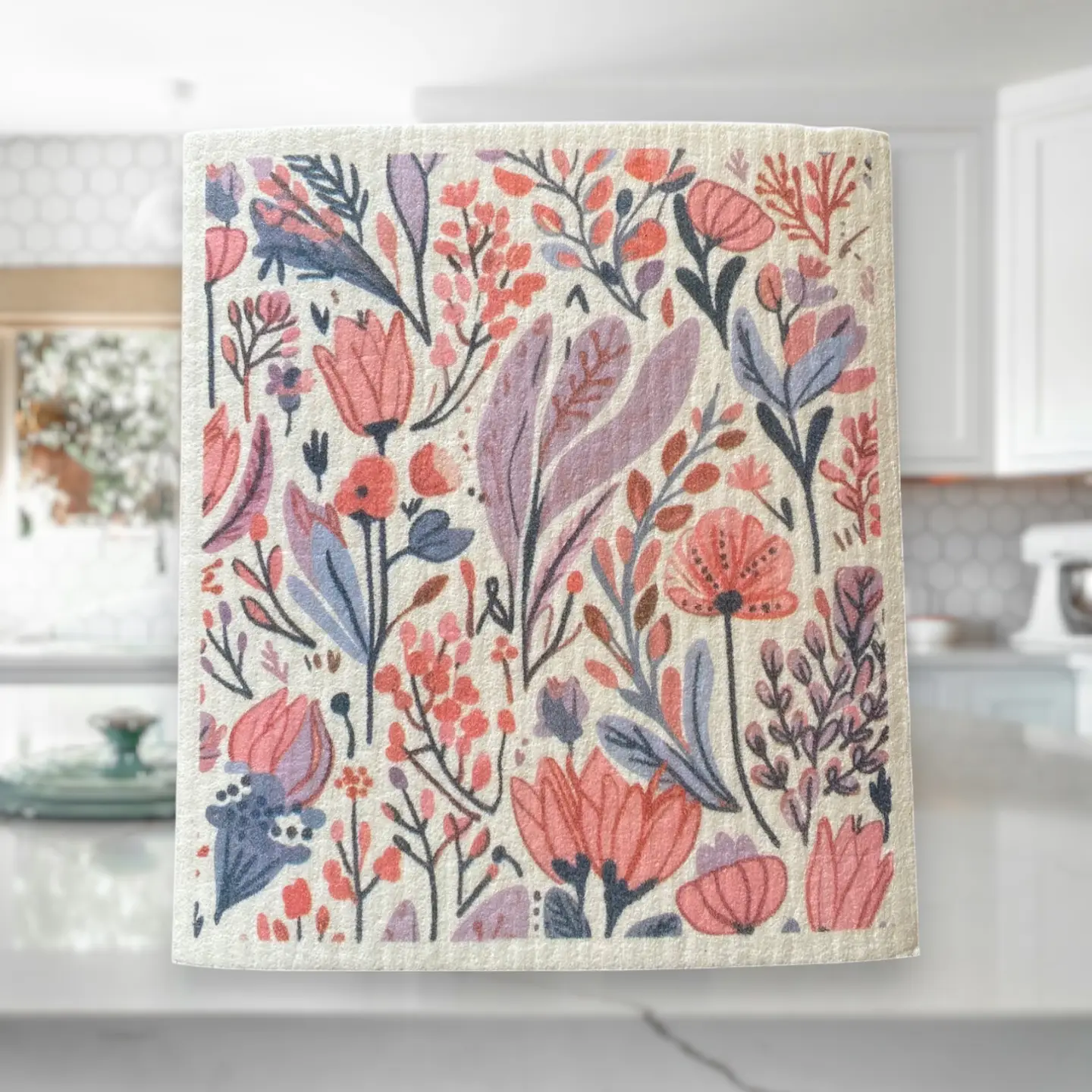 Spring Floral Towels | Kitchen Cloth | Swedish Dish Cloth