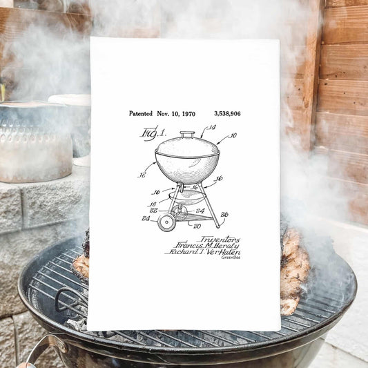 kettle weber grill kitchen tea towel