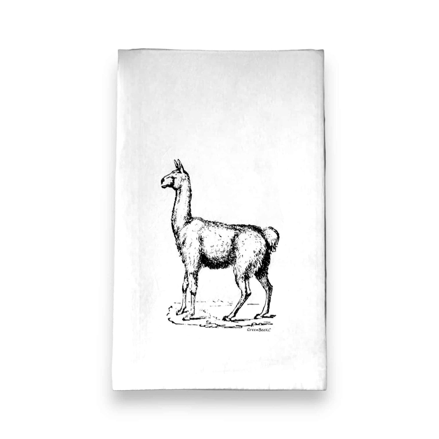 llama kitchen tea towel