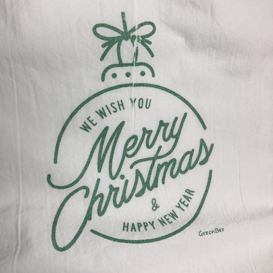 Merry Christmas Ornament Tea Towel