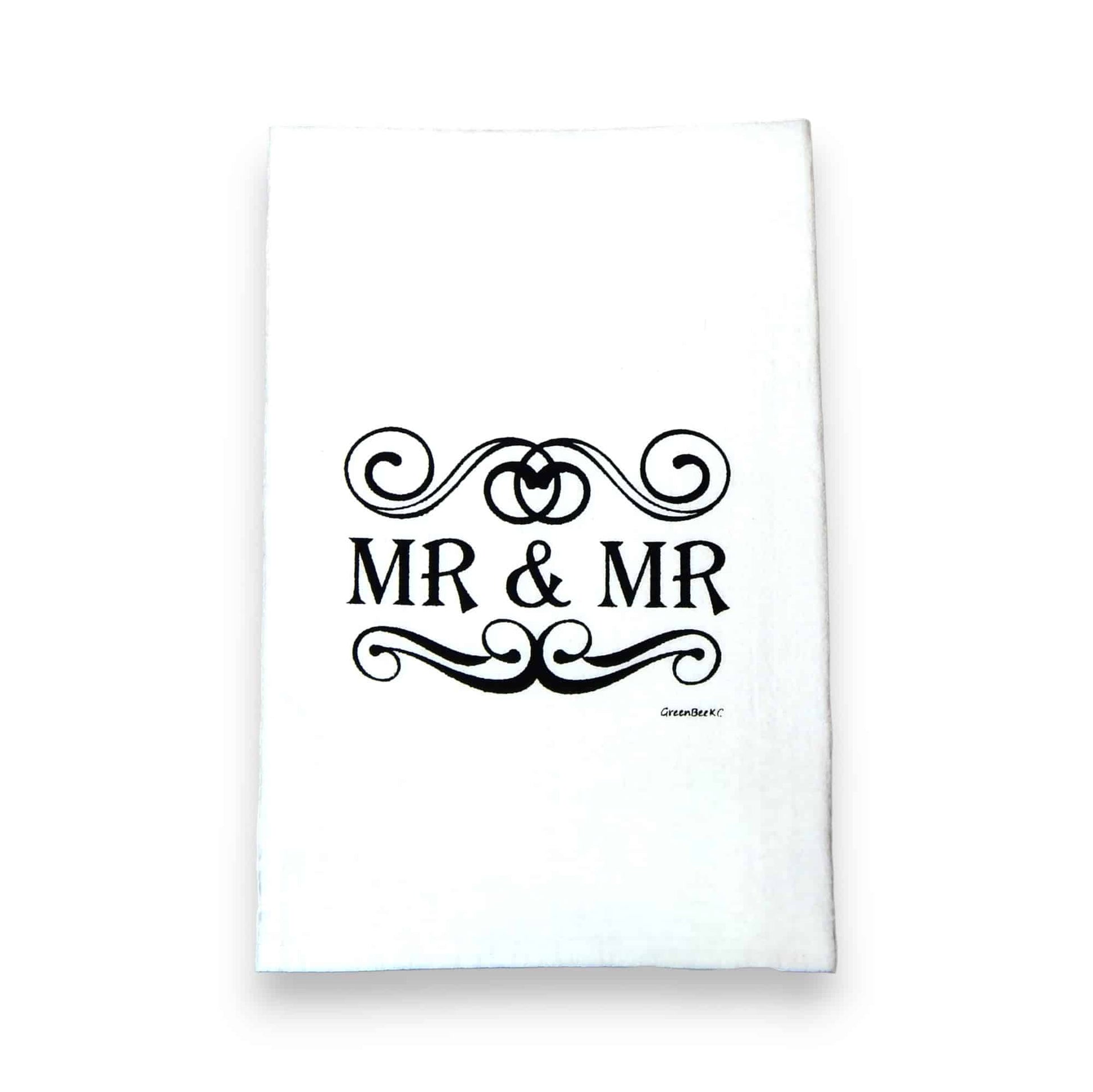 mr & mr Wedding kitchen tea towel