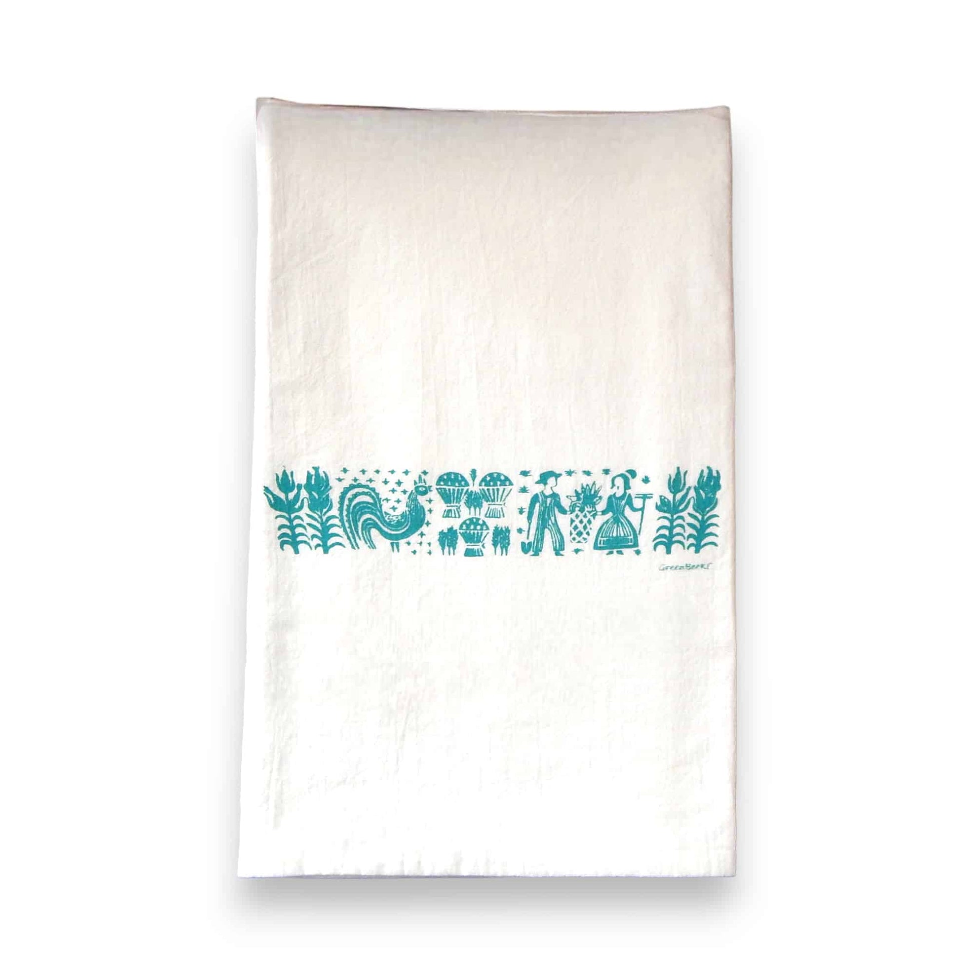 pyrex butterprint kitchen tea towel