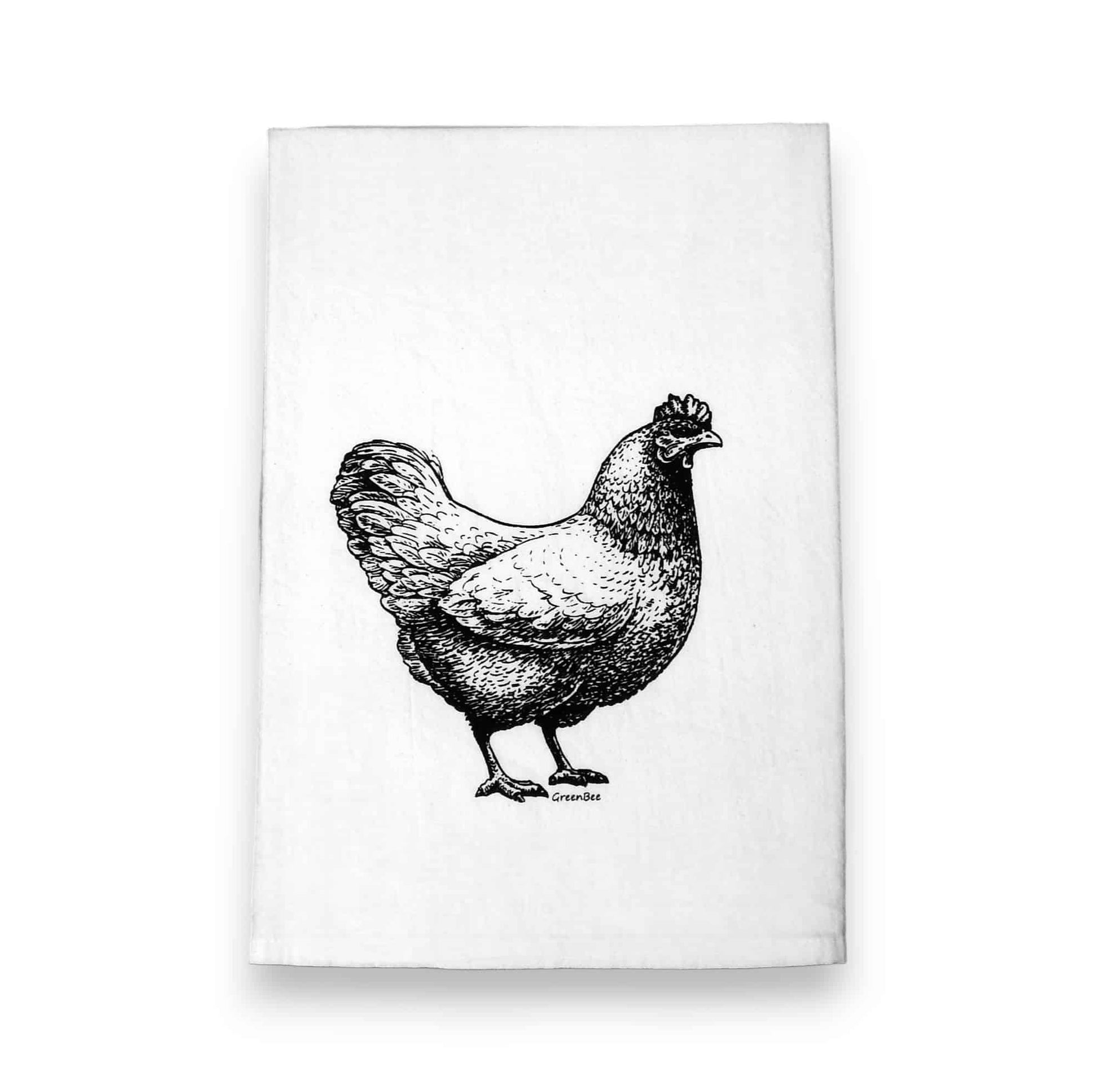 Rhode Island Red kitchen tea towel