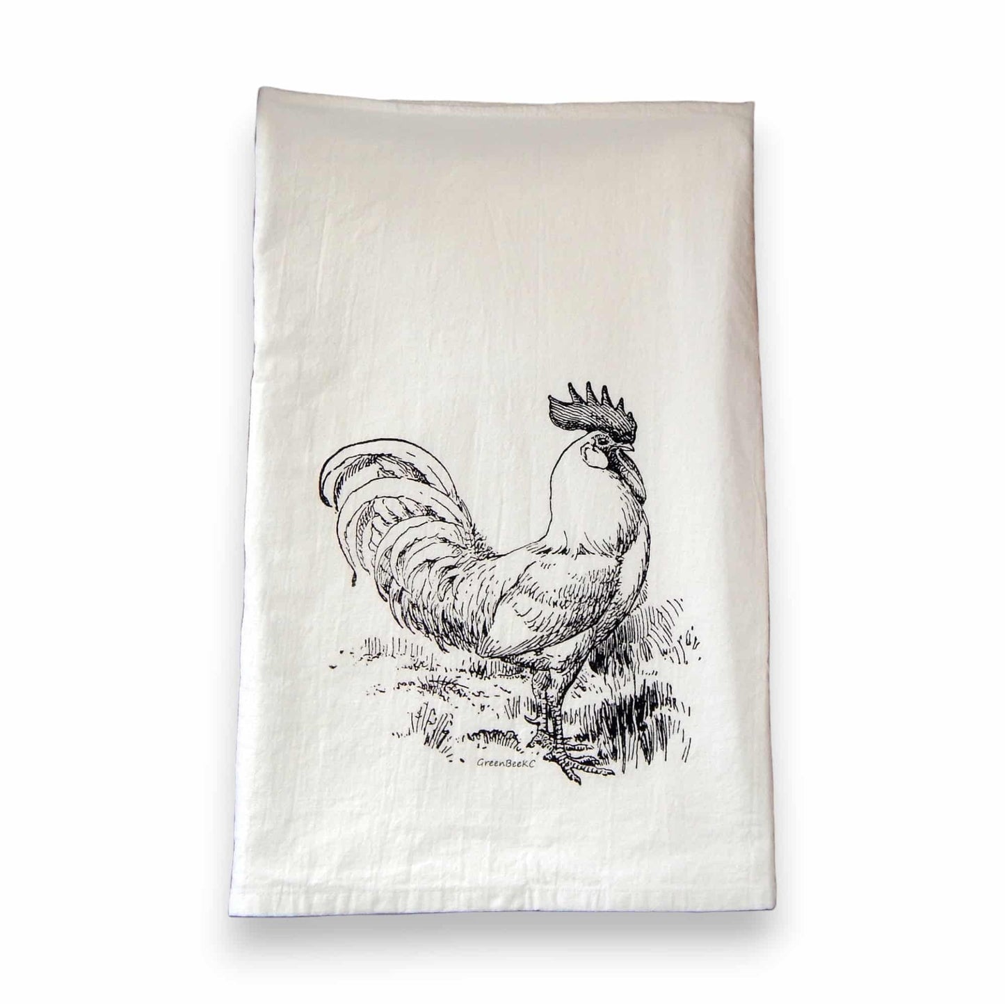 rooster kitchen tea towel