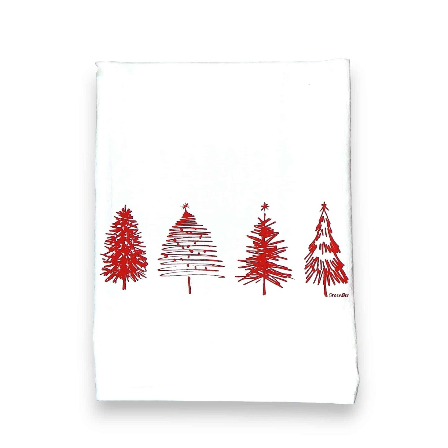 scribble Christmas kitchen tea towel