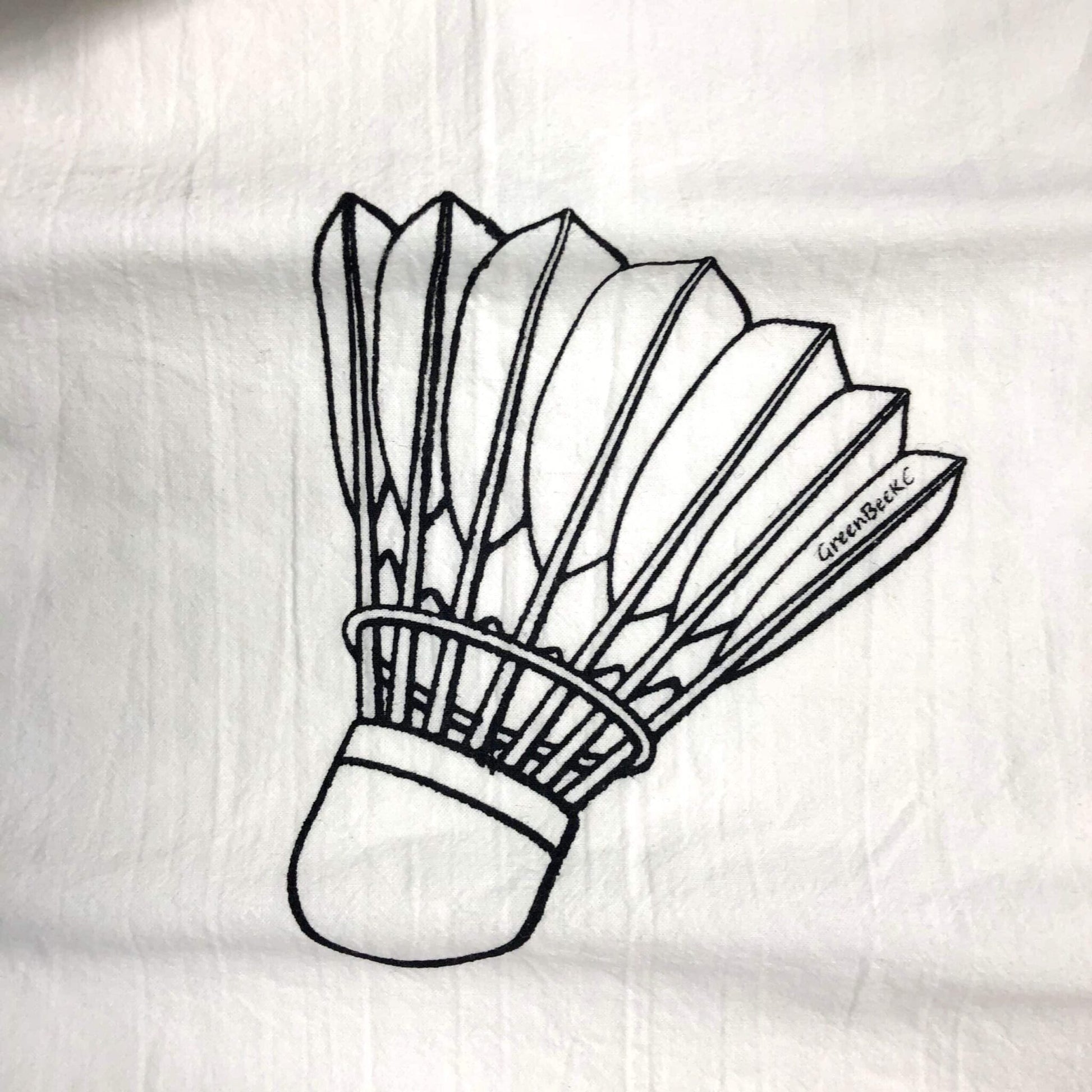 Shuttlecock Tea Towel