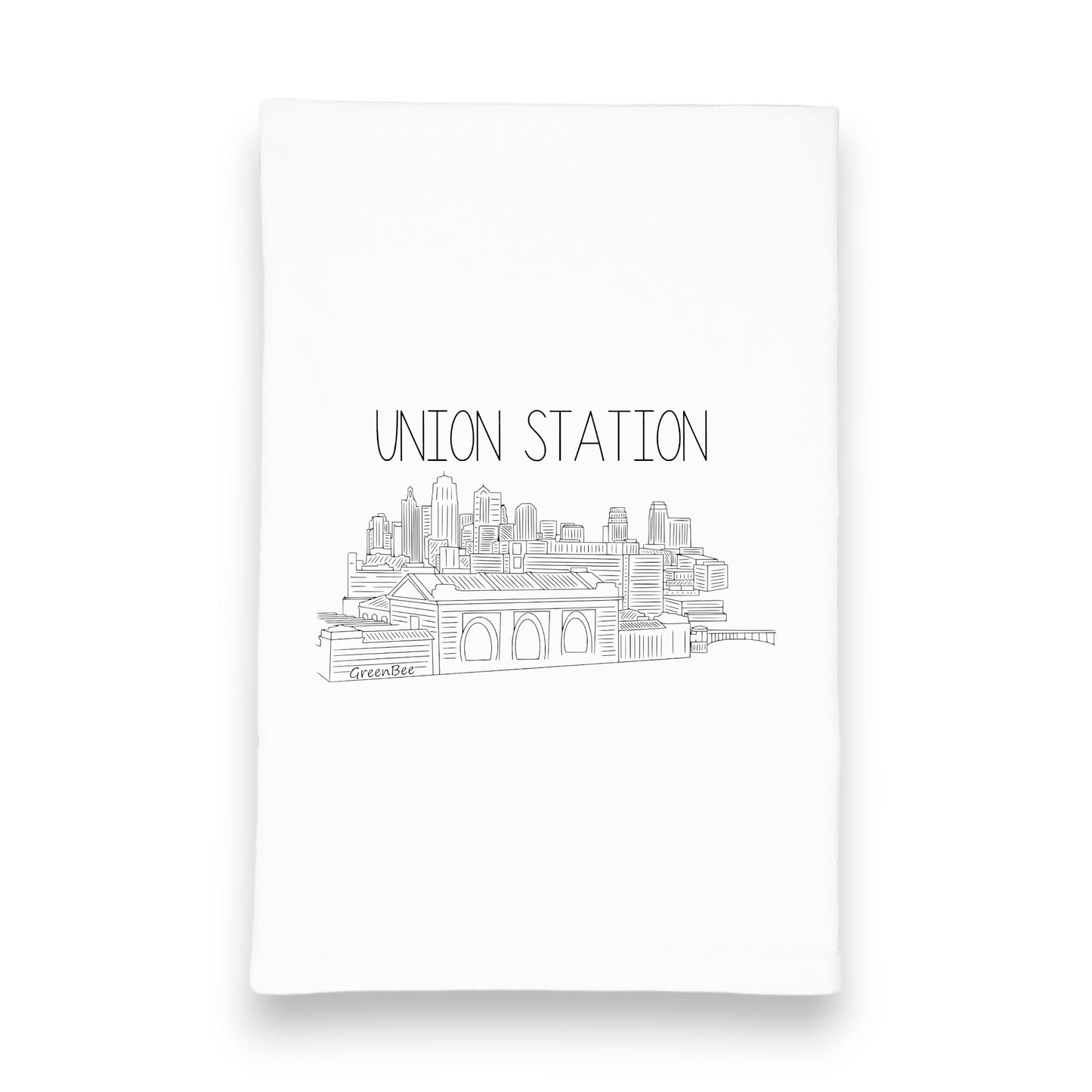 Kansas City union station kitchen tea towel