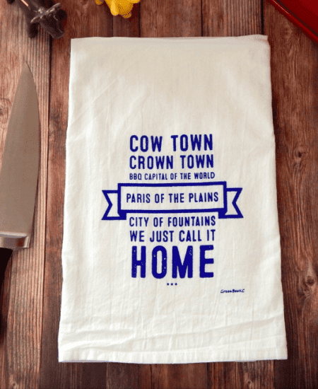 Cow Town Tea Towel
