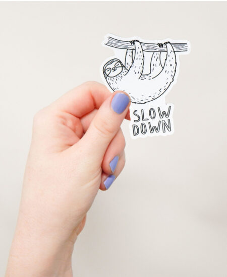 Slow Down Sloth Sticker