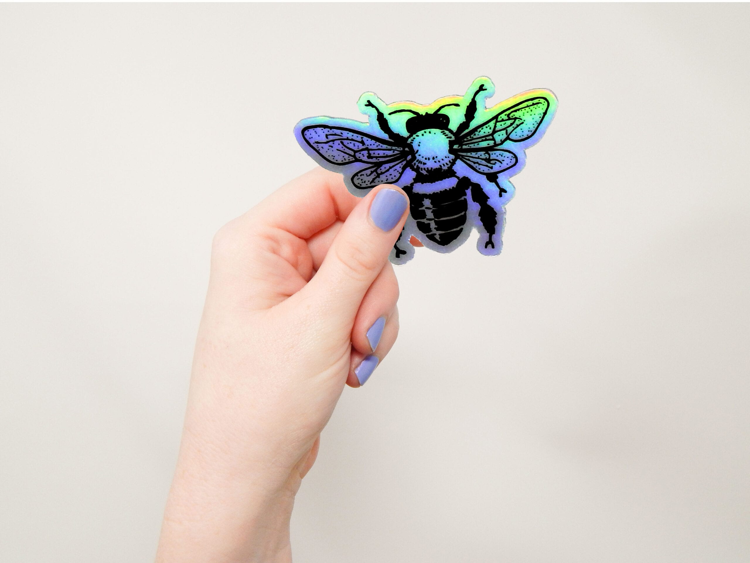 Holographic Bee Sticker
