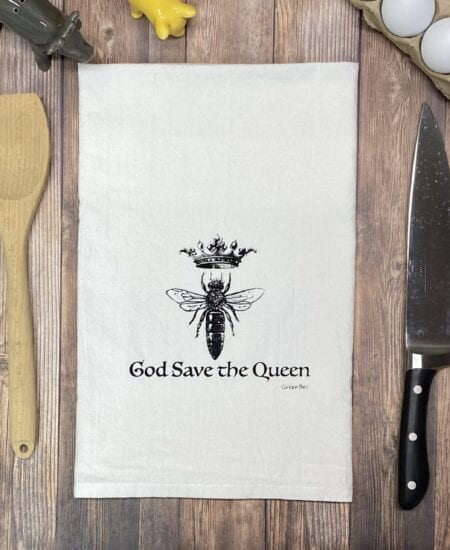 God save the queen Tea Towel