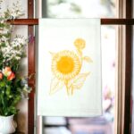 sunflower kitchen tea towel