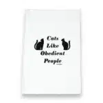 cats like obedient people kitchen tea towel