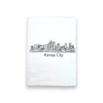 Kansas City skyline kitchen tea towel