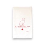 meow catmass kitchen tea towel